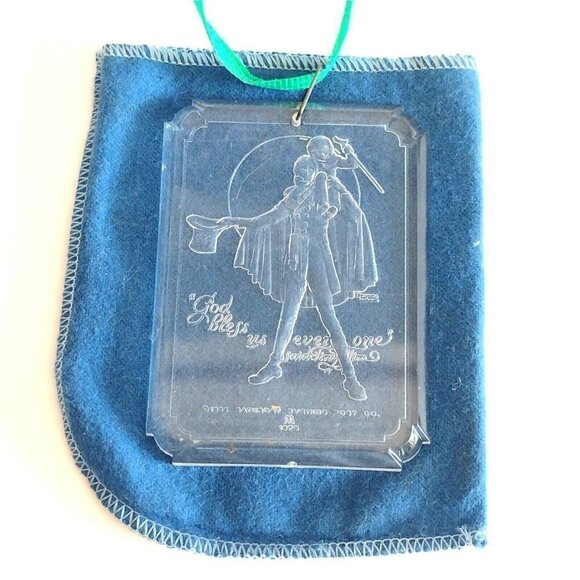 McDonald's Other - Vtg 1979 McDonalds Norman Rockwell Charles Dickens Plastic Christmas Ornament